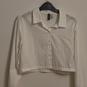 H&M Cropped Button Up